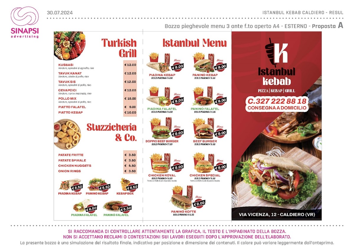 Turkish Kebap Pizza grill Menu - Image 1